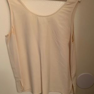 Cream silk top